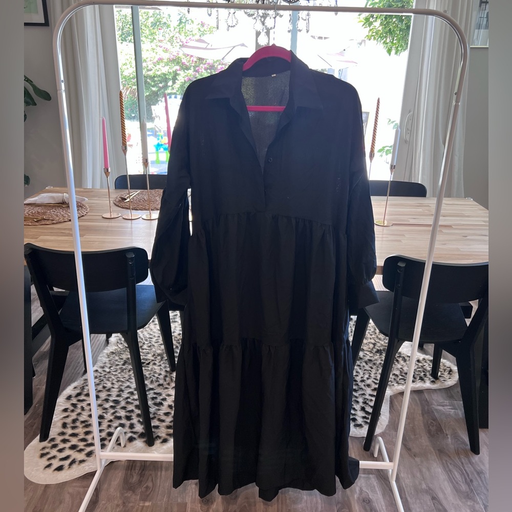 Collared maxi dress